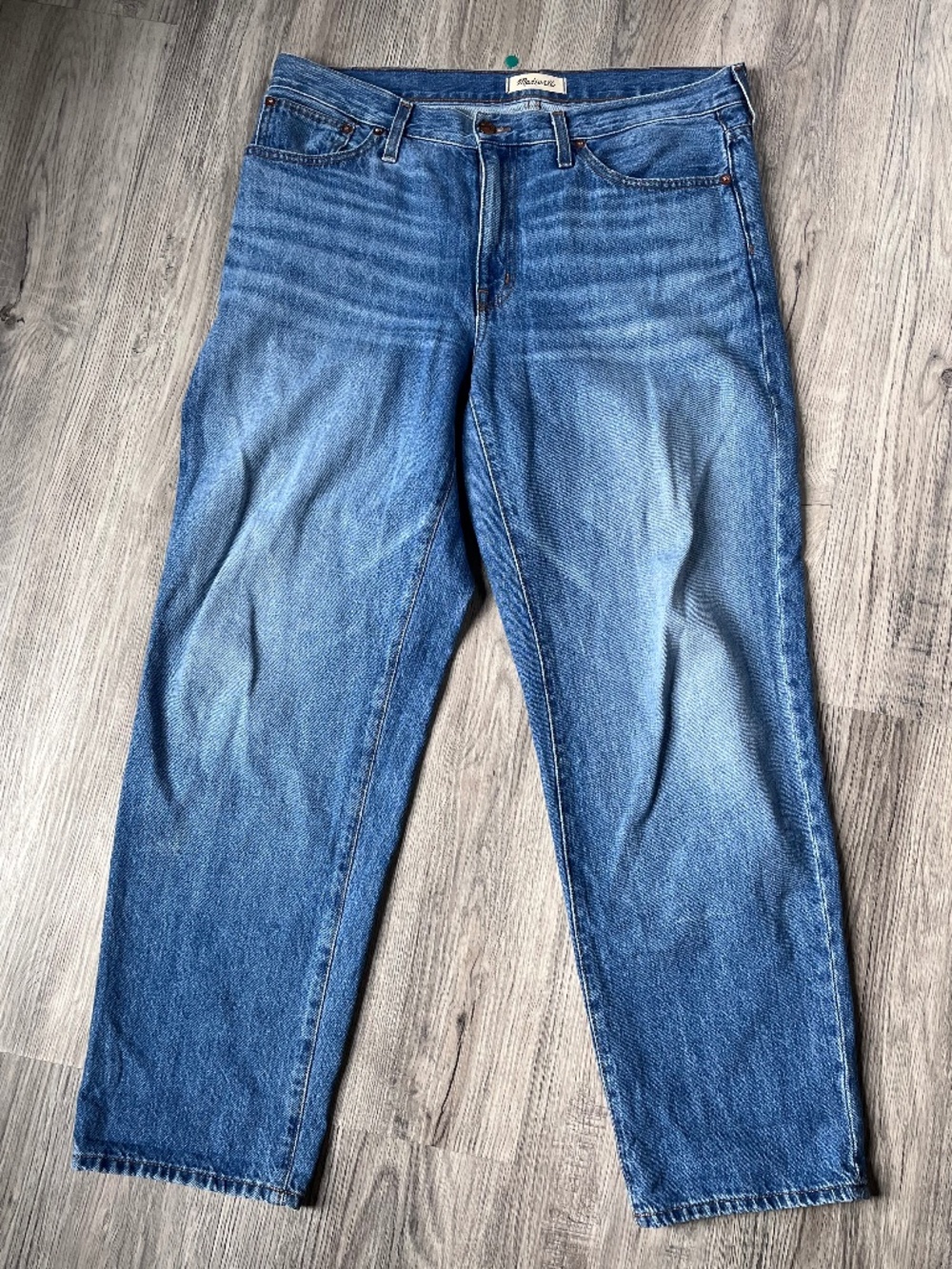 Madewell Jeans Womens 30 Blue The Slouchy Boy Jean Denim 100% Cotton whisker